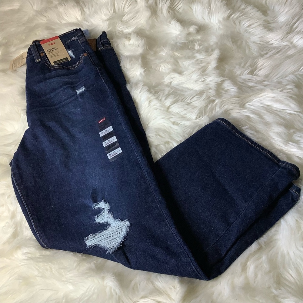 Levi's Women's Ribcage Straight Ankle Jeans Size 31 NWT Button Fly 27" Inseam - Picture 7 of 16